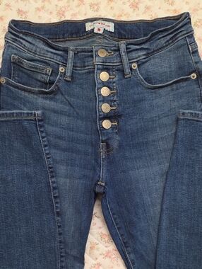 Lucky Brand Indigo High-Rise Button-Fly Jeans